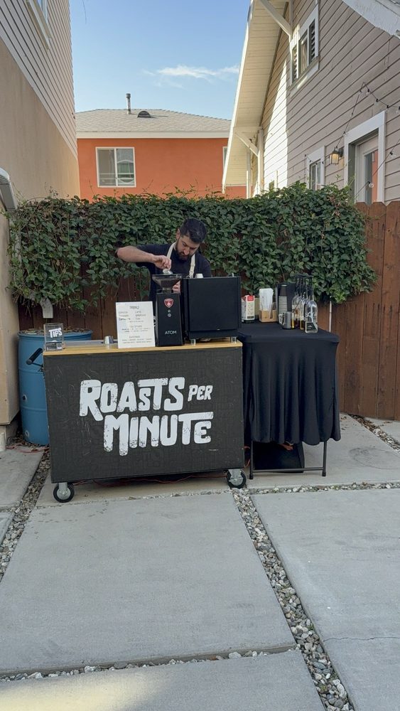 Barista preparing a cortado